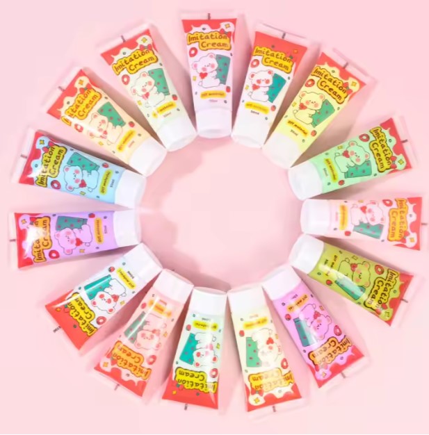 Envase de crema decorativa multicolor de 50ml para decoden con aplicador atornillable