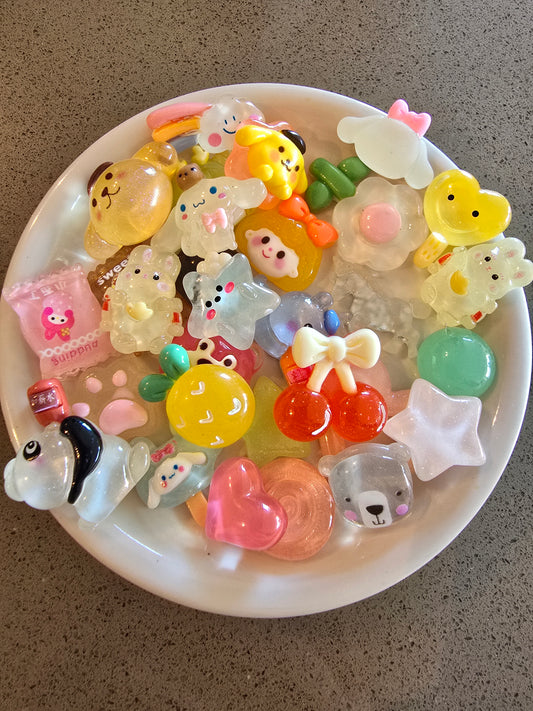 Charms variedad colores #1 resina decoden