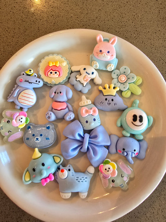 Charms variedad celeste #2 resina decoden