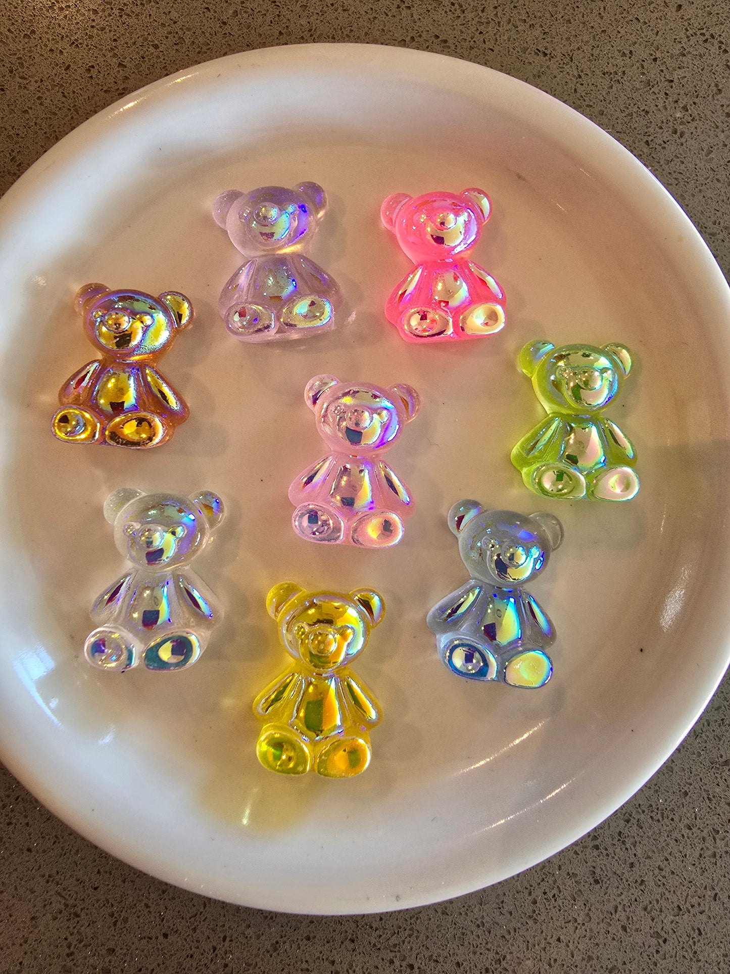 Charms ositos brillosos multicolores decoden